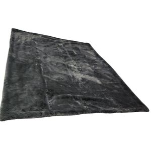 Hudson's Bay Gray Faux Fur Blanket